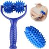 Ourdort Palline Massaggio Muscolare,Massaggio Rullo per Massaggi con Manico | Palla Massaggi da Riccio Palla,Sfera Fasciale per Schiena,Gambe,Piedi,Mani