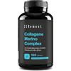 Zenement Collagene Marino Idrolizzato - con Acido Ialuronico & CoQ10-180 Capsule | Peptidi Idrolizzati, con Vitamine C & E & Zinco, Articolazioni, Pelle & Ossa, Senza Glutine, 2 al Giorno, 3 Mesi