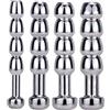 Roluck Set di dilatatori uretrali in acciaio inox, catetere in metallo, pene plug per uomini, stimolazione uretrale, masturbazione (B)
