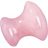 Anawakia Pietra per massaggio Gua Sha, strumento per massaggiare il viso naturale, quarzo rosa, pietra a forma di fungo, per massaggiare gli occhi, fatto a mano, quarzo rosa naturale