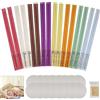 Ysimple 32 candele per le orecchie, 8 diverse candele naturali per le orecchie con 16 dischi protettivi e tamponi di cotone, per rimuovere il cerume, relax e pulizia