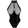 BodyGo Sexy Babydoll lingerie sexy hot Biancheria intima di cuoio delle donne di Patchwork di Femmes Transparente Set reggiseno di ragazza sexy