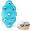 TAIHE Guanto da massaggio con sfere - Roller Ball Body Massaggiatore portatile Muscle Relax
