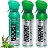Boost Oxygen Naturale ed Eucalipto 5L (3 Pack) | Bomboletta di Ossigeno Puro al 95% Portatile Mix Naturale ed Eucalipto per Sport e Energia