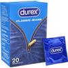 Durex Preservativi Classic Jeans - 20 Preservativi Comfort e Fiducia