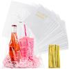 BSTDAYEVER Sacchetti Cellophane Trasparenti Atossico 20x30cm Buste Regalo | 100pz Bustine Confetti Insapore Sacchetti per Biscotti Sicuro per Candele Gioielli Artigianato Cioccolato Dolci Caramelle