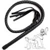 Future of your pleasure Sensual FOPS Frustino BDSM Pelle Sintetica Nera 110 cm per Coppie - Frusta Sadomaso Paletta Giochi Erotici Bondage Sculacciata Accessori SM Sex Toys per Dominazione Sensuale e Piacere Estremo B1-9
