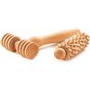 tuuli Massaggiatore viso collo spalla massaggio facciale massaggiatore testa rullo rullo con manico maderoterapia Dermaroller Set in legno - 1