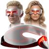 LifeZoom Terapia a luce rossa per occhi, 3 modalità, maschera per occhi a luce rossa per benessere visivo, occhiali indossabili per terapia della luce infrarossa, dispositivo per il viso a LED sotto gli occhi