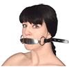 Honeylust Bavaglio Metallo Divaricatore Lingua BDSM Bondage Feticcio | Bavaglio con lucchetto in ecopelle per coppie e dominatrici, devoto, kinky, erotico, gioco di ruolo e SM