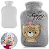 Huahuanghui Borsa Dell'acqua Calda per Bambini,Borsa Acqua Calda Portatile | Borsa Acqua Calda Peluche,per Collo Mano Piede Caldo,Adatto a bambini e adulti,borsa dell'acqua calda rimovibile e lavabile