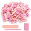 Generic Set di 50 kit per manicure usa e getta, confezionati singolarmente, kit per unghie rosa, strumenti professionali per unghie con mini lima per unghie, mini buffer per unghie, bastoncini per unghie, per