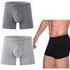 LNBLAKBXBD Boxer da uomo ultra assorbenti per incontinenza, boxer in cotone lavabili e riutilizzabili a prova di perdite (2 A,XL)