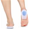 ZJchao Talloniera in silicone,1 paia di Sottopiedi Gel Rialzo antishock super soft cura di piede Orthotics Cuscini sollievo per la fascite plantare dolore del tallone (Taglia M per l'UE 34-38)