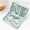Generic Set di strumenti per manicure in stile moderno, include una custodia da viaggio portatile, tronchesina cuticole e kit tagliaunghie, pedicure professionale per unghie, kit di bellezza da viaggio, set