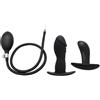 WTGWDA BDSM Pompa vaginale Plug gonfiabile for anale Plug anale gonfiabile in silicone for coppie Dilatatore anale vaginale Plug gonfiabile Pompa anale Plug anale Giocattoli sessuali for donne(A)