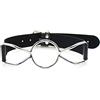 WSQIWNI Spider-Gag mit Ring-Knebel O Ring Acciaio Mouth Gag Mouth Gag (Ring-Knebel Ø 3,30 cm)