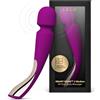 LELO SMART WAND 2 Medium Massaggiatore Wand, Massaggiatore per il Piacere e per Ridurre la Tensione, Magic Wand Impermeabile e Senza Fili, Vibratore Donna e Uomo Wireless, Deep Rose