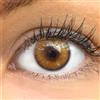 GLAMLENS Lenti a contatto colorate marroni 'Bardolino Brown' - mensili - con porta lenti a contatto - Marrone naturali in silicone idrogel - 2 pezzi - DIA 14.00 - senza correzione 0.00 diottrie
