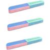 CHAOMAO Set di lime per unghie e buffer block 7 in 1 (confezione da 3), lucentezza professionale in stile salone per unghie naturali, gel e acriliche, gradini codificati a colori, formato da viaggio