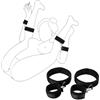 Allmay Set per bondage, Allmay BDSM, set per bondage, sex toys con manicotto da coscia e manette per gli amanti del bondage, coppie, principianti e professionisti (nero)