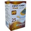 CARE-CHEK Cera-Chek Strisce Reattive Glicemia 1Code Mod. G400, 25 Pezzi | Elettrodo in Oro