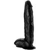 Marielove Dildo XXL 32 cm Ø 6 cm in nero con testicoli come riproduzione del pene con forte ventosa 800 G