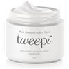 Tweepi, crema depilatoria con inibitore della crescita dei peli, per la depilazione permanente di viso e corpo, senza parabeni, prodotta nel Regno Unito, 50 g (etichetta in lingua italiana non garantita)