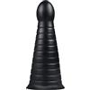 BUTTR Devil Dog Buttplug (Ø 4.7-9.9 cm) Grande plug anale con asta a costine affusolate, appositamente progettato per i maestri del gioco anale, enorme, a costine, parte superiore arrotondata