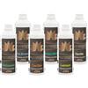 Generico IDROBATH Kit Assortito Fragranze per Bagno Turco e Hammam, 6 pz x 500 ml | Fragranze Aromatiche Concentrate: Balsamic, Caribe, Lemon, Vanilla, Sweet Mint, Sea Breeze