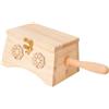 FerneeButy Moxibustion Box Portatile in Legno Ergonomic con Corda Indossabile, Moxas Box a Temperatura Regolabile per Terapie Alternative- 2 Fori