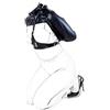 SXOVO Polsini con braccio esposto al petto Cinghie per bondage in pelle Braccio Bondage Manette Sistema di ritenuta SM Fetish Sex Toy (Nero)