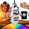 Majestic's Pendolo Esoterico Egizio VENUS in Ottone Cromato PREMIUM (26 gr) - Pendolino Divinatorio di Radiestesia y Divinazione con Camera per Testimone