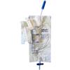 PA GROUP Sacca Urina da Gamba con Valvola Antireflusso e Rubinetto di Scarico a T con Tubo e Lacci, Capienza 750 ml (Tubo 35 cm - 10 pz)