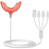 FUREIN SMILE Terapia della luce rossa per gengive, sollievo dal mal di denti, luce parodontale a 32 LED, con adattatori per USB/C iPhone e Android da (bianco)