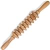 STEP BALANCE MuscleGlide Rullo Massaggio Muscolare Legno, 9 Anelli | Nove anelli sagomati in legno di Schima oliato, 38,4 cm e solo 240 g; doppia impugnatura per dosare la pressione