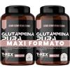 T-Rex Integratori L-Glutammina Pura | Con Vitamina B1 e B6 | Diminuisce fatica post allenamento | Integratore di Glutamina Amminoacido Made in Italy | 300 compresse T-Rex Integratori