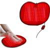 Warmforwel - Cuscino multiuso per piedi a infrarossi e luce rossa, tappetino per terapia della luce LED a 660 nm e 850 nm, 128 pezzi, alimentato tramite USB con connessione Type-C, 5 modalità