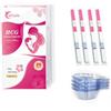 Cwhole 20 strisce per test di gravidanza per diagnosi precoce HCG kit 10 MIU/ml-larghezza di 5 mm