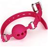 ELLENNE MORSO COSTRITTIVO IN SILICONE CINTURINO METALLO BALL GAG BIG J93 | MORSO COSTRITTIVO IN SILICONE TRAFORATO CON CINTURINO IN METALLO BALL GAG J093