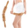 Zhufas Massaggiatore Anticellulite, Massaggiatore Cellulite Gambe, Rullo Massaggio Cellulite, Rullo per Fascia in legno di Faggio, Massaggiatore Gambe (12 Giri)