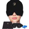 NAYROD Neurocuffia Emicrania, Cuffia Emicrania, Machera Mal di Testa, Ghiaccio Gel Riutilizzabile, Set Fascia Terapia Caldo/Freddo per Alleviare L'emicrania, Occhi Gonfie, Sinusite e Stress, Maschera, Tappi