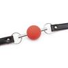 BONDAGERIE® Gàgbàll grande con staffa, in silicone medico, vari colori Colore: Rosso