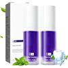 Bodiiwuliu 2Pcs V34 Dentifricio Viola, Sbiancante Denti Dentifricio Viola, Pasta Dentifricia Correttore Di Colore, Neutralizzando Le Macchie Gialle Dei Denti, Unisex