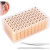 Stalora Set di 1200 semi d'orecchio agopuntura, naturale Vaccaria Semi con penna agopuntura e pinze, patch auricolare magnetica per massaggio e relax