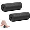 UESDU 2 Pezzi Foam Roller, Rullo Massaggio Muscolare Mini Roller Pilates 15 x 5.3 CM Rullo Fasciale Piccolo Fitness per Yoga Schiena Colonna Vertebrale Massaggio Profondo(Nero)