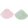 Hoement Strumento Massaggio Gua Sha 2 Pezzi Tavole Raschianti Ventaglio in Cristallo Rosa e Epidoto per Viso e Corpo, Anti-gonfiore e Stimolazione Circolazione, Trattamento Colore Casuale