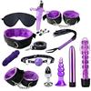 Riiriou SM Sex Bondage Set Restraints Erotic 13 PCS Fetish Leather Sex Toys SM Crazy Game con Manette e Plug Anali Grossolani Set Giocattoli Erotici Perfetti per Coppie