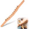Naapesi Massaggiatore Corpo Gua Sha in Legno, Strumenti per il Massaggio Manuale con 20 Perline per Rilassamento Muscolare - Ideale per Schiena, Pancia, Spalla - Migliora la Circolazione Sanguigna(58cm)