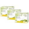 Masmi confezione da 3 - 100% cotone organico certificato Tampons - regular